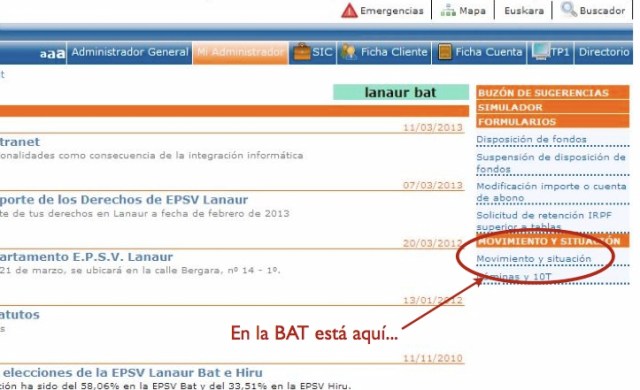 epsv lanaur bat datos personales